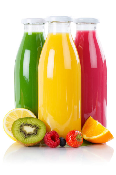 Fruit juice smoothie fruits smoothies in bottle vertical isolate