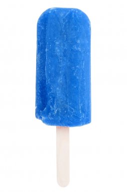 Buzlu dondurma lolly dondurma dondurma mavi yaz izole
