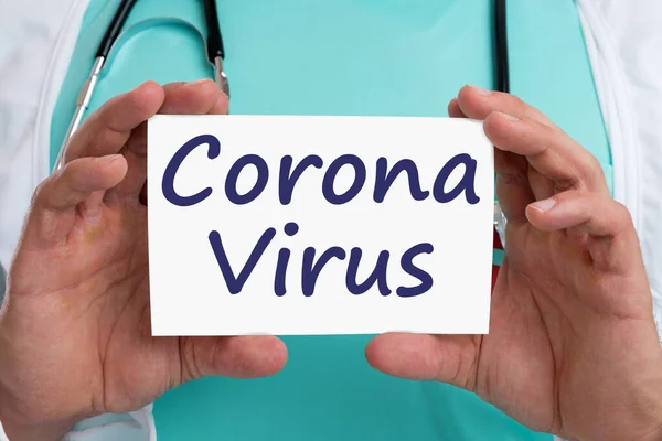 Coronavirus Corona Virus Diagnóstico Enfermedad Brote Médico Enfermedad Con Signo — Foto de Stock