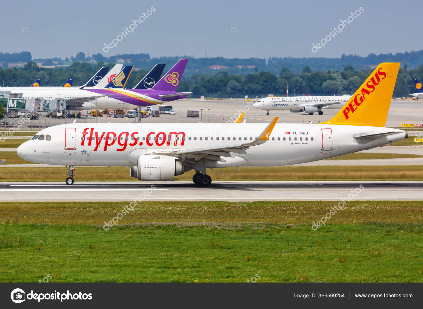 Munich Germany July 2019 Pegasus Airlines Airbus A320Neo Airplane