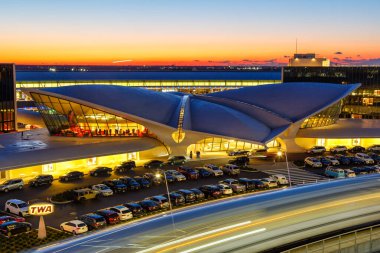 New York City, New York 29 Şubat 2020 TWA Hotel, New York JFK havaalanı (JFK).