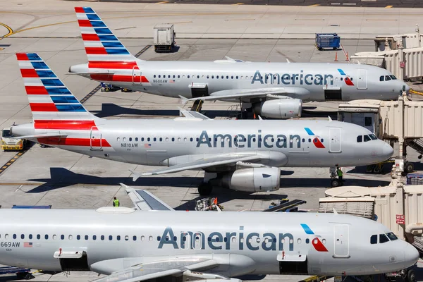 Phoenix Arizona April 2019 American Airlines Airbus A320 Airplane Phoenix — Stock Photo, Image