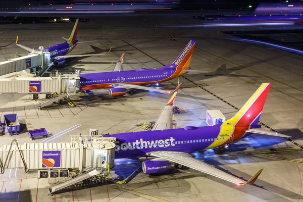 Phoenix Arizona Nisan 2019 Güneybatı Havayolları Boeing 737 Uçakları Phoenix — Stok fotoğraf