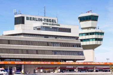 Berlin, Almanya 11 Eylül 2018 Berlin Tegel Havaalanı Terminali (TXL).