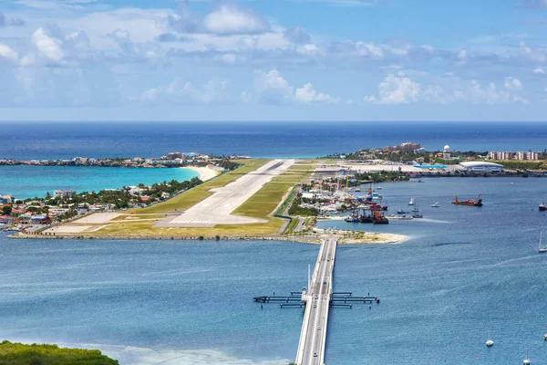Sint Maarten Setembro 2016 Visão Geral Aeroporto Sint Maarten Sxm — Fotografia de Stock