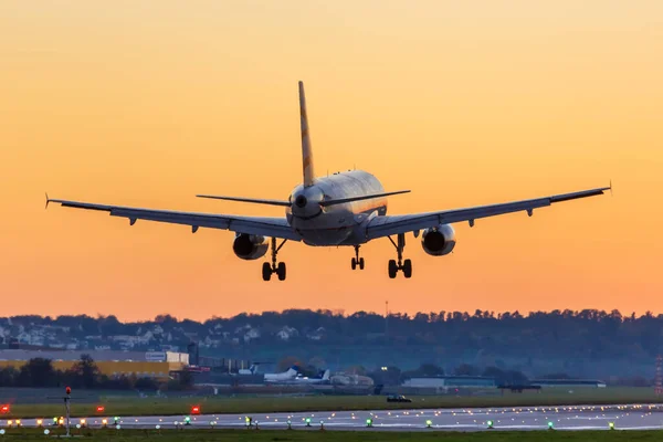 Stuttgart Almanya Ekim 2017 Ege Airbus A320 Uçağı Almanya Daki — Stok fotoğraf