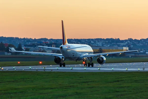 Stuttgart Alemanha Outubro 2017 Germanwings Airbus A320 Aeroporto Stuttgart Str — Fotografia de Stock