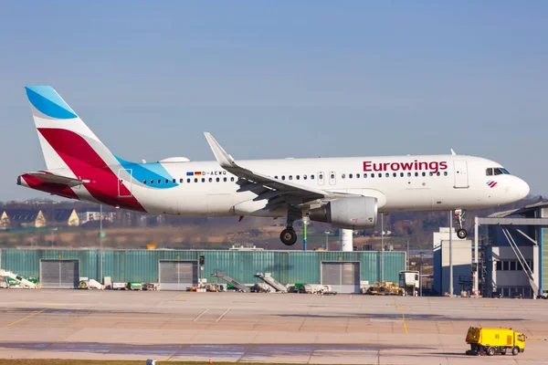 Stuttgart Germany March 2019 Eurowings Airbus A320 Airplane Stuttgart Airport — Stock Photo, Image