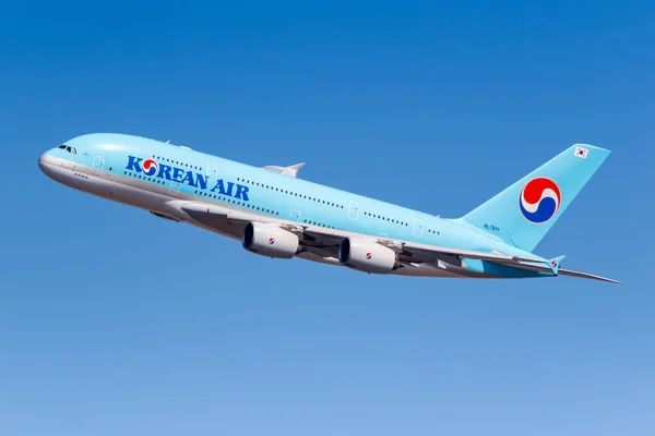 Νέα Υόρκη Νέα Υόρκη Μαρτίου 2020 Korean Air Airbus A380 — Φωτογραφία Αρχείου