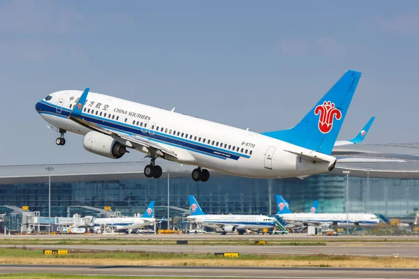 Guangzhou China September 2019 China Southern Airlines Boeing 737 800 — Stock Photo, Image