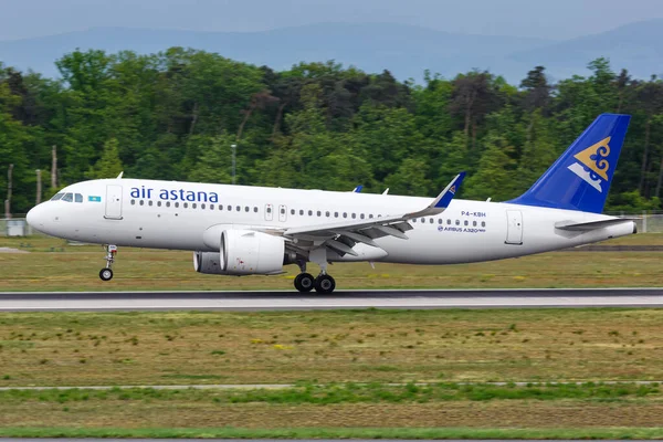 Frankfurt Germany April 2018 Air Astana Airbus A320Neo Airplane Frankfurt — Stock Photo, Image