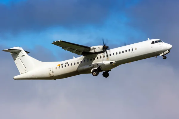 Tenerife Spain November 2019 Swiftair Atr 500 Airplane Tenerife North — Stock Photo, Image