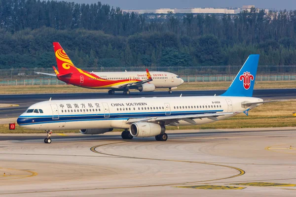 Pechino Cina Ottobre 2019 China Southern Airlines Airbus A321 Aeroplano — Foto Stock