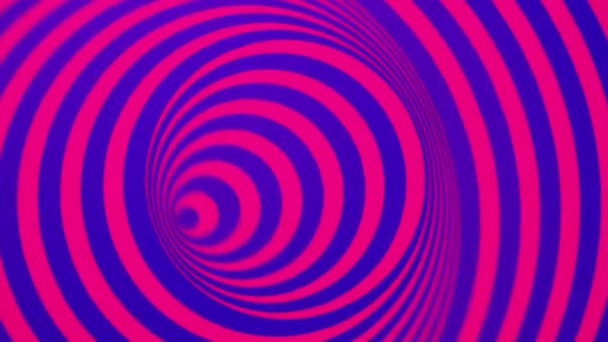 Kaleidoskopische geometrische Struktur aus gläsernen Dreieckszellen und mit leuchtend rosa Licht beleuchtet — Stockvideo