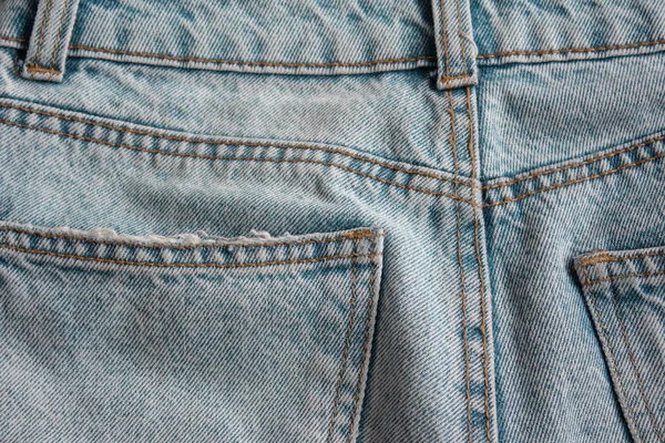 Blauwe Vintage Denim Jeans Textuur Achtergrond — Gratis stockfoto