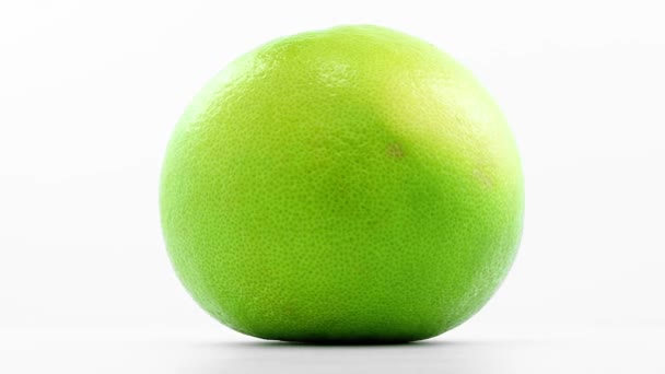 Zelená grapefruitu se otáčí ve smyčce — Stock video