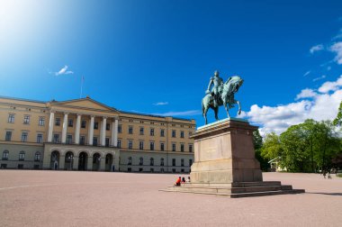 Norveç kralı Carl Johan XIV heykeli 
