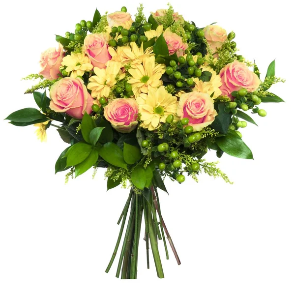 Piękny bukiet kolorowych kwiatów — Zdjęcie stockowe