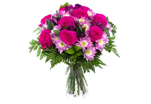 Renkli çiçeklerden oluşan güzel bir buket 