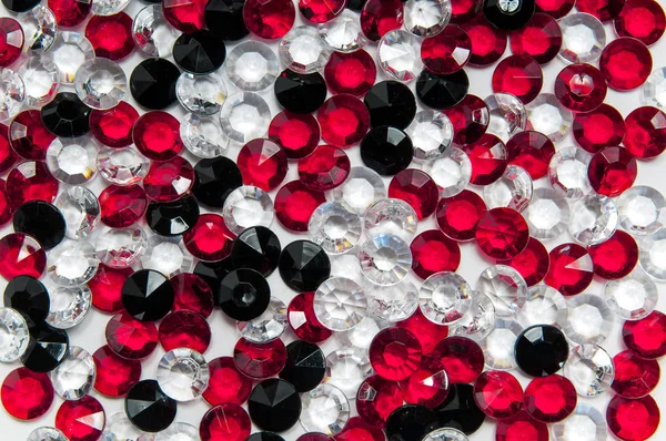 Diamants blancs, rouges et noirs — Photo