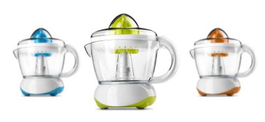 Renkli elektrik turuncu meyve sıkacağı  