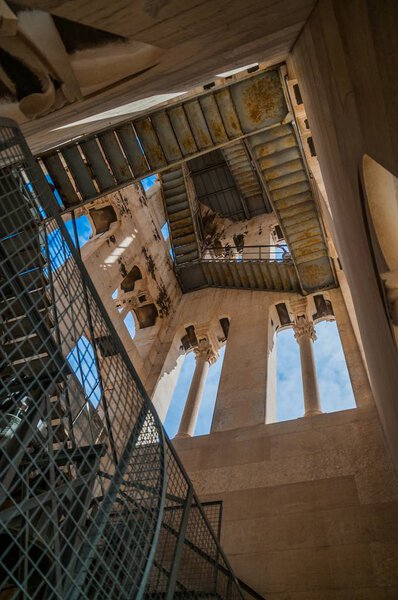 Diocletian palace bell tower interior 