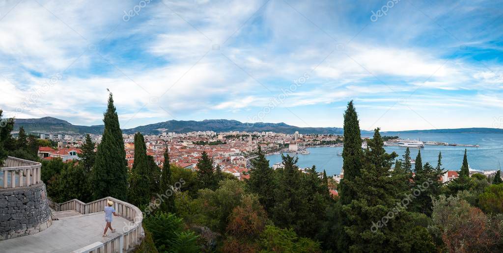 Panoramic cityscape of Split 