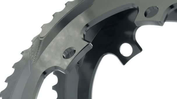 타원형 자전거 Chainring 가까이를 보이는 — 비디오