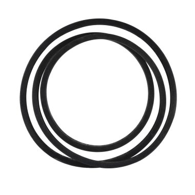 Tarım makineleri için V şekilli kemer, traktör yedek parçası, su pompası için sürücü takımı ve beyaz izole arka plana yerleştirilmiş elektrik jeneratörü. 