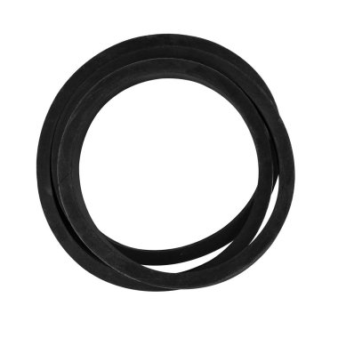 Tarım makineleri için V şekilli kemer, traktör yedek parçası, su pompası için sürücü takımı ve beyaz izole arka plana yerleştirilmiş elektrik jeneratörü. 