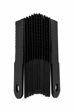 Rotary Mower Blades, Slasher Blades, beyaz izole arka plana yerleştirilmiş döner kesici. Tarım Yedek Parçası  