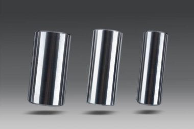 Gri izole arkaplana gölgesi olan yedek parça yükleyici diş çalılığı grubu.