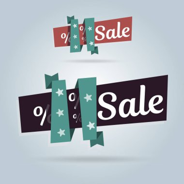 Gerçekçi eğri afiş. Süper satış, özel indirim. Vektör çizimi Web öğeleri.