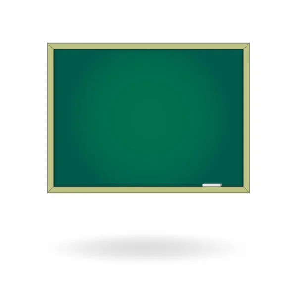 Blank chalk board. Drawing cartoon illustration. Template isolated on a white background. Empty space for your text or advertising object. — Stock Vector