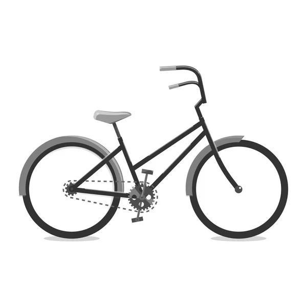 骑自行车黑色。矢量图的一辆自行车。平面设计、 标志、 网站、 社会媒体、 用户界面、 移动应用程序. — 图库矢量图片