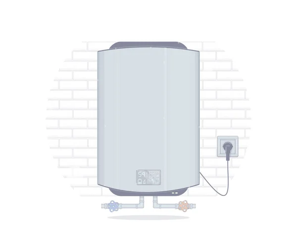 Chauffe-eau. Cartoon style. Illustrations pour la boutique en ligne de plomberie. Isolé sur fond blanc . — Image vectorielle