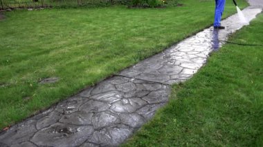 Adam yıkama beton yol yıkayıcı basınç ile