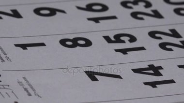 Kadın el ile vernikli çivi yazma başlangıç diyet kağıt takvim