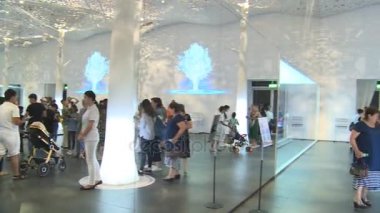 Expo 2017 Uluslararası Sergisi Kore Pavyonu insanlarda ziyaretçi