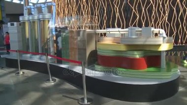 modern ekipman ve liderliğindeki lazer ışıkları yükleme sergi duvar