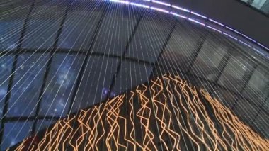 Laser- en led verlichting installatie op expo 2017 tentoonstelling ... Laser- en led verlichting installatie op expo 2017 tentoonstelling ...