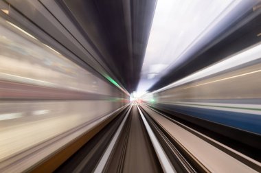 Hız hareket kentsel Otoban yolu tüneli