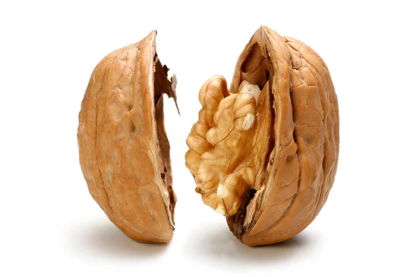 Polovinu ořechu kus. — Stock fotografie