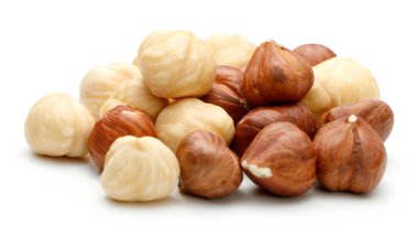 İzole fındık yığını