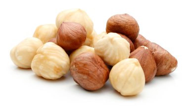 İzole fındık yığını