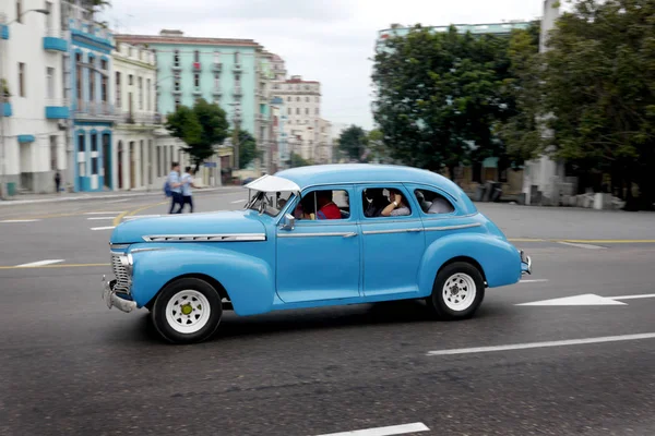 Havana Kuba Března 2016 Stará Auta Jsou Běžné Celém Centru — Stock fotografie