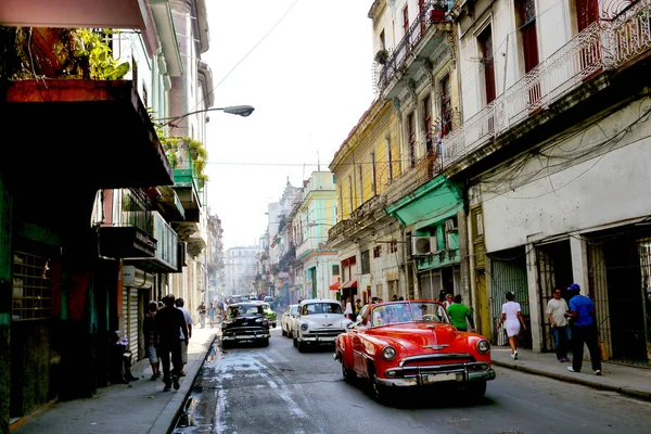 Staré Auto Centru Města Havana Kuba — Stock fotografie