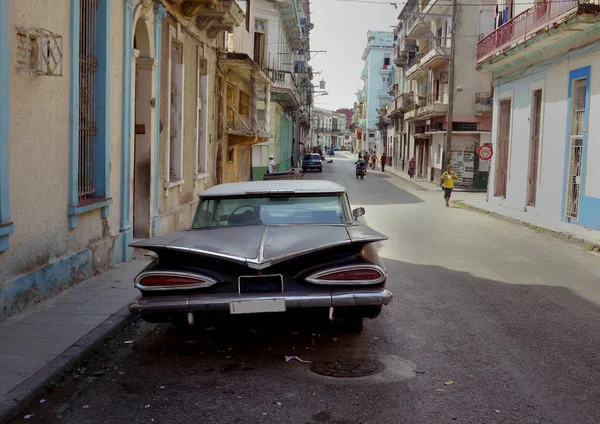 Αβάνα Κούβα Μαρτίου 2016 Παλαιά Αυτοκίνητα Είναι Ένα Κοινό Θέαμα — Φωτογραφία Αρχείου