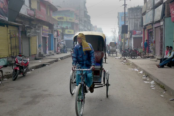 Kerékpár Taxi Indiában — Stock Fotó
