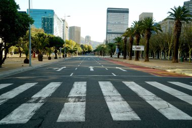 2 Nisan 2020 - Cape Town, Güney Afrika: Covid-19 tecridi sırasında Cape Town 'daki boş sokaklar